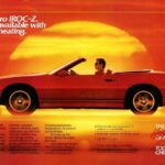 1988 Chevrolet Camaro IROC Z Solar Heating Ad (Convertible) POSTER 24 X 36 INCH