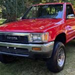 1989 Toyota Truck Deluxe 4x4 (Red) POSTER 24 X 36 INCH Vintage Wall Art