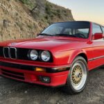 1990 BMW 325i Coupe Red POSTER 24 X 36 INCH Looks Sweet!