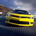 2014 CHEVY CAMARO YELLOW (MOTION-FRONT) POSTER 24 X 36 INCH SWEET!