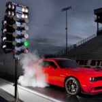 2015 DODGE CHALLENGER HELLCAT SRT (Red DRAG STRIP) POSTER 24 X 36 INCH