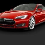 2015 TESLA MODEL S (Red) POSTER 24 X 36 INCH Looks Sweet!