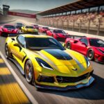 2017 CHEVROLET CORVETTE C7 GRAND SPORT (Race Track) POSTER 24 X 36 INCH SWEET!