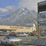 Alberton's Cottonwood Mall Holliday, Utah 1968 POSTER 24 X 24 Inches Wall Art