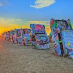 Cadillac Ranch, Amarillo, Texas POSTER 24 X 36 Inches VINTAGE!
