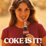 Coca Cola Ad (Coke is it) 1970s POSTER 24 X 18 Inches Nice!