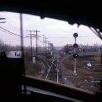 EMD F7 Diesel Locomotive (View From The Cab) 1984 POSTER 24 X 36 Inches Nice!