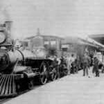 Great Northern Steam Locomotive Station San Antonio POSTER 24 X 18 Inches Nice!