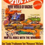 HOT WHEELS SNAKE AND MONGOOSE FUNNY CAR DRAG RACING 1970 POSTER 24 X 36 INCH WOW