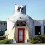 Hoot Owl Cafe, Los Angeles, California, 1977 POSTER 24 X 36 Inches Vintage