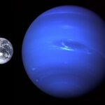 NEPTUNE EARTH SIZE COMPARISON POSTER 24 X 36 INCH AMAZING LOOKING!