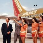 Southwest Airlines' Stewardesses/VIPs 1971 POSTER 24 X 18 Inches Nice Wall Art