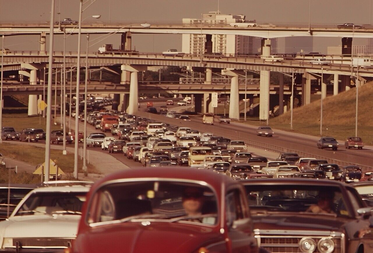 Southwest-Freeway-Houston-Texas-1972-POSTER-24-X-18-Inches-WALL-ART-116457518535 Southwest Freeway Houston Texas 1972 POSTER 24 X 18 Inches WALL ART - Image 1