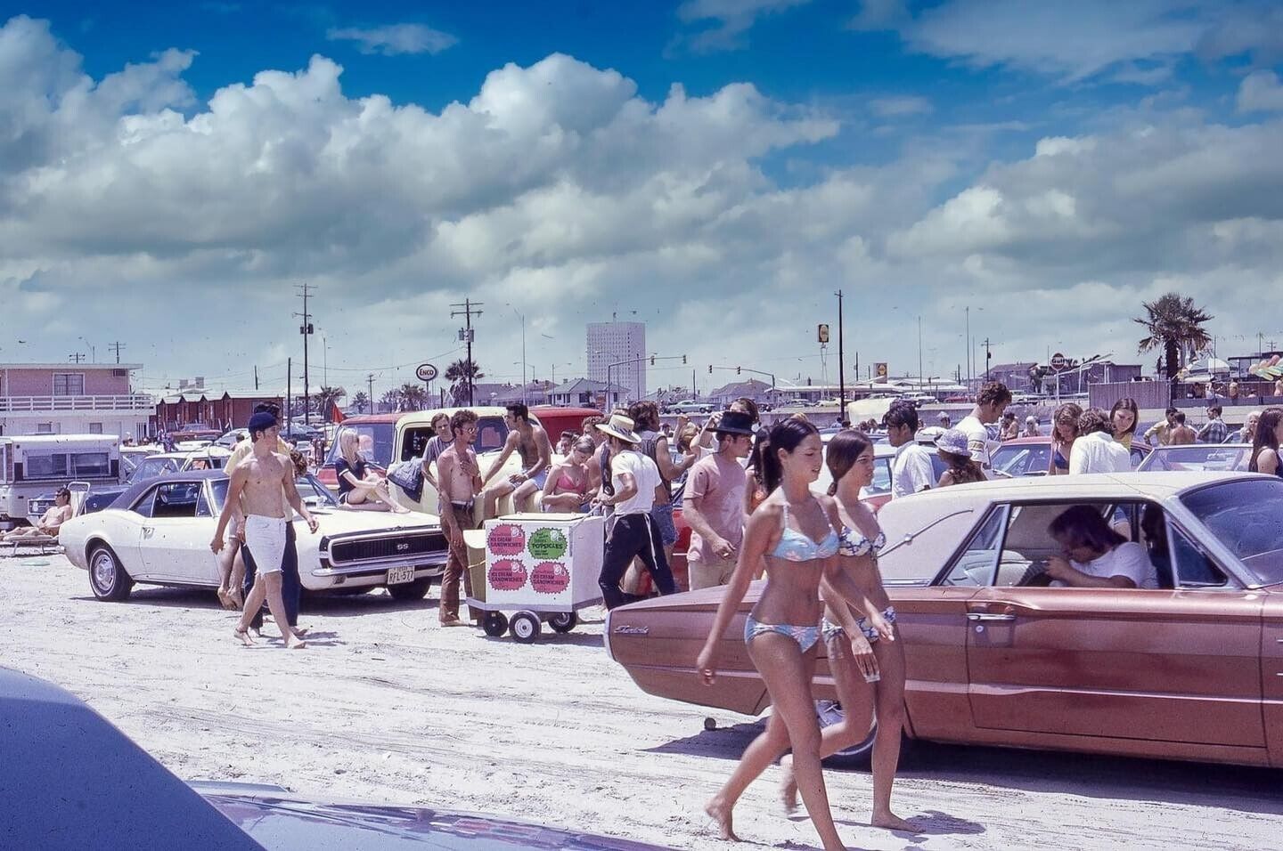 Stewart-Beach-Galveston-Texas-Early-1970s-POSTER-24-X-18-Inches-WALL-ART-126903170995 Stewart Beach Galveston Texas Early 1970s POSTER 24 X 18 Inches WALL ART - Image 1