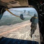 U.S. Army 82nd Airborne Static Line Jump POSTER 24 X 36 Inches Parachute