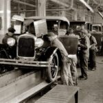 1920 Ford Model A Assembly Line POSTER 24 X 18 INCHES Vintage!