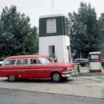 1960s Gas Station Lancaster Pennsylvania Ford Wagon POSTER 24 X 18 Inches Nice!