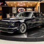 1965 Mustang fastback Gloss black POSTER 24 X 36 INCH