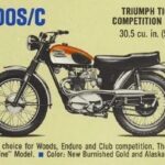 1965 Triumph T100SC Ad Motocross Motorcycle POSTER 24 X 36 INCH Sweet!