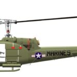 1966 Marine UH-1E VMO-2 Vietnam Era War POSTER 24 X 36 Inches