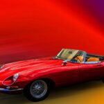 1967 Jaguar E-Type POSTER 24 X 36 INCH Nice Wall Art!