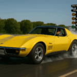 1969 Chevrolet Corvette Coupe (Yellow) Dragstrip POSTER 24 X 36 INCH Sweet!
