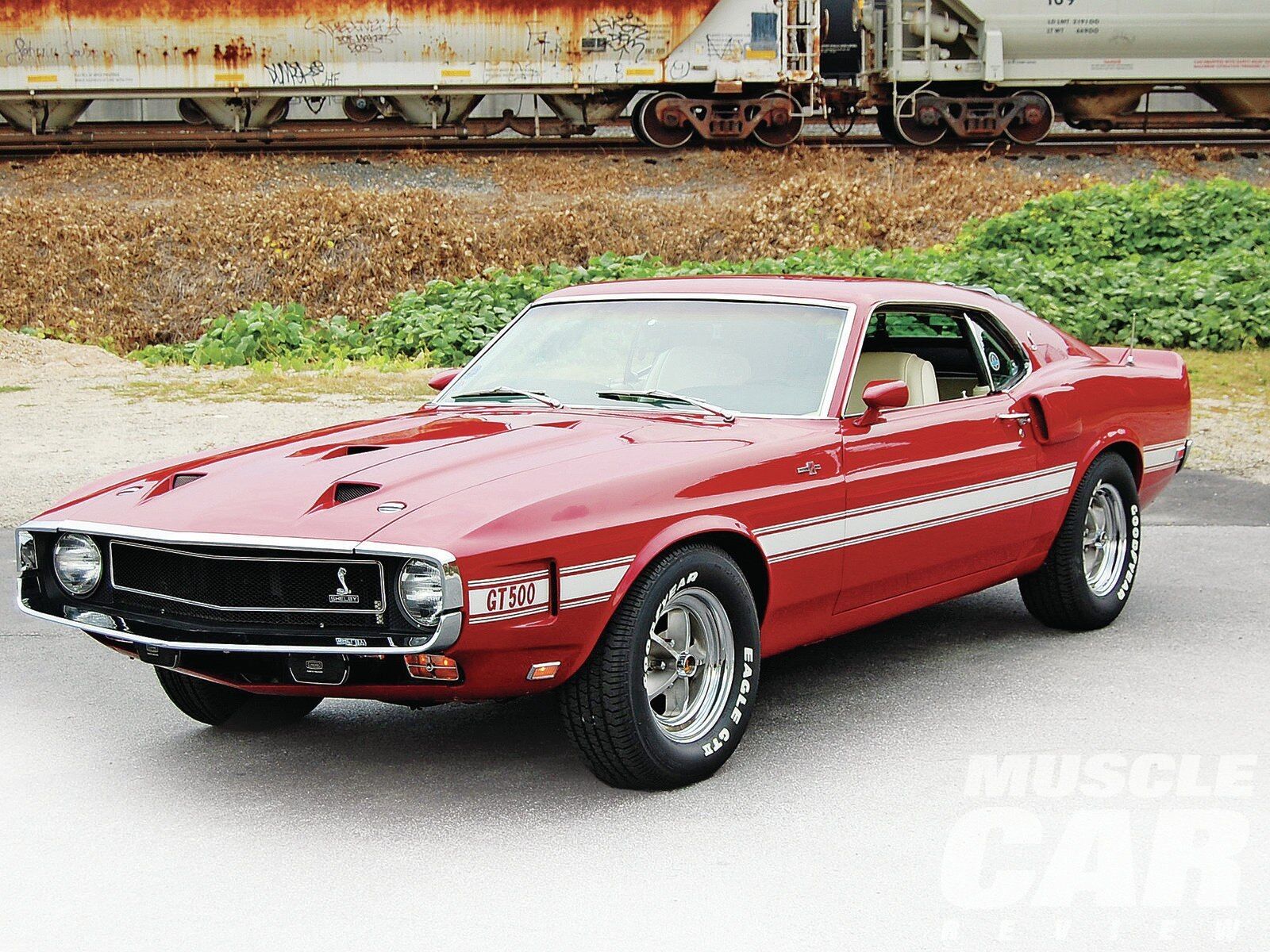 1969-FORD-SHELBY-MUSTANG-GT500-Red-POSTER-24-X-36-INCH-123480552936 1969 FORD SHELBY MUSTANG GT500 (Red) POSTER 24 X 36 INCH - Image 1