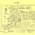 1969 KNOTTS BERRY FARM MAP 24 X 36 Inches Beautiful!