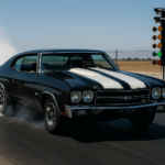1971 Chevrolet Chevelle SS (Muscle Car) Dragstrip Burnout POSTER 24 X 36 INCH