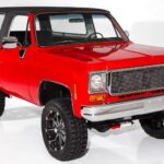 1974 GMC Jimmy Blazer 4X4 (Red) 24 X 36 INCH Nice!