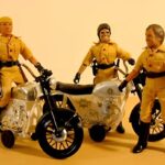 1977 Mego CHiPs Jon, Ponch & Sarge ACTION FIGURES POSTER 24 X 24 Inches Wall Art