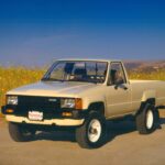 1985 Toyota Truck (Yellow) POSTER 24 X 36 INCH Vintage Wall Art Nice!