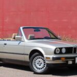 1988 BMW 325i Convertible silver POSTER 24 X 36 INCH Looks Sweet!