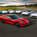 2014 Chevy Corvette C7 BODY STYLE EVOLUTION POSTER 24 X 36 INCH