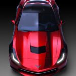 2014 Chevy Corvette C7 (top view) POSTER 24 X 36 INCH Looks Awesome!
