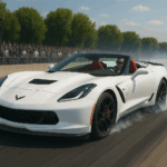2019 Chevrolet Corvette Grand Sport Convertible Dragstrip POSTER 24 X 36 INCH