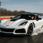 2019 Chevrolet Corvette ZR1 Coupe White Dragstrip POSTER 24 X 36 INCH