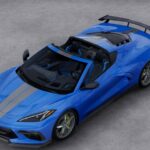 2020 CHEVROLET CORVETTE BLUE (AERIAL) POSTER 24 X 36 INCH AWESOME!!!