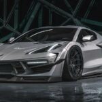 2020 CHEVROLET CORVETTE C8 STINGRAY (Wide Body Rendition) POSTER 24 X 18 INCH