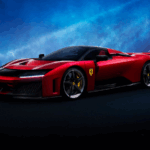 2026 Ferrari F80 RED (Light Rays) POSTER 24 X 36 INCH SWEET!