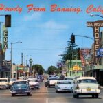 Banning California Postcard 1950s POSTER 24 X 18 Inches Wall Art