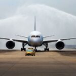 Boeing 787 Dreamliner (Water Cannons) POSTER 24 X 36 INCH Nice!
