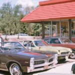 Burger King parking lot in the 1970s POSTER 24 X 18 Inches NICE! Wall Art