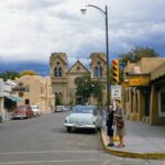 Cathedral of St. Francis Santa Fe New Mexico 1950s POSTER 24 X 36 Inches VINTAGE