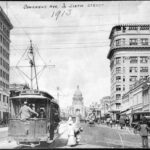 Congress Avenue & Sixth Street Austin TX 1913 POSTER 24 X 18 Inches Wall Art