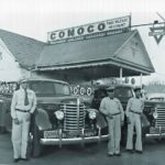Conoco Service Station Grand Prairie Texas 1942 POSTER 24 X 18 Inches Wall Art