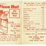 First Pizza Hut Menu 24X18 Vintage POSTER 24 X 24 Inches Wall Art