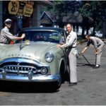 Full Service Gas Station 1950s POSTER 24 X 18 Inches Wall Art