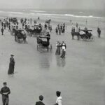 Galveston Beach Texas 1920 POSTER 24 X 18 Inches Vintage