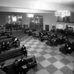 Greyhound Bus Station Minneapolis 1950s POSTER 24 X 24 Inches Wall Art